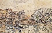 Paul Signac The new bridge of Paris USA oil painting artist